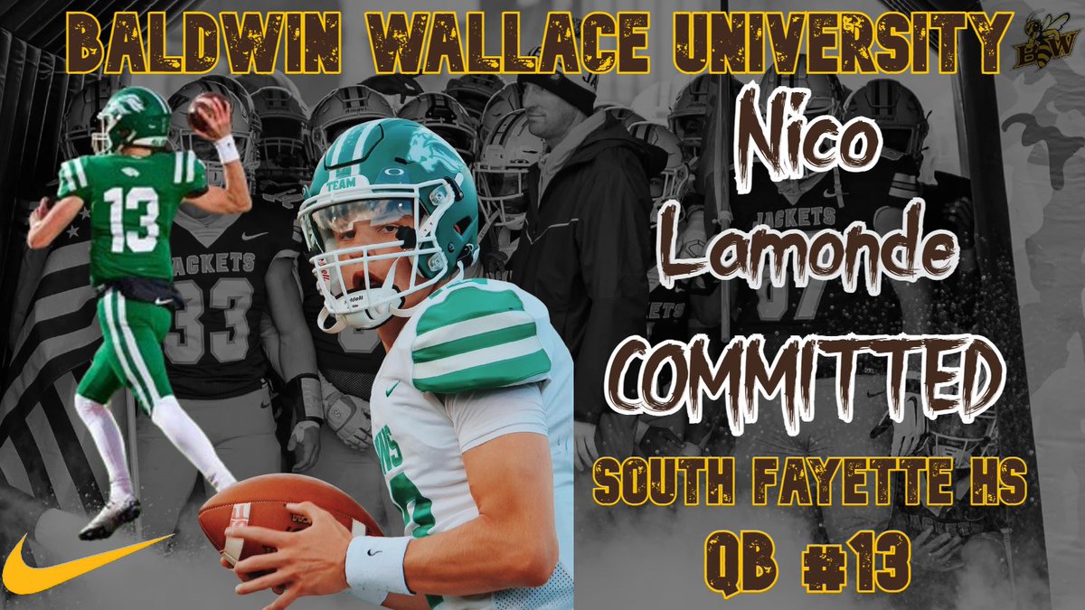 nico_lamonde's tweet photo. Committed!! 🤎💛 #BW #YellowJackets @BWYJFootball @CoachHilvert @CoachOrts @CoachBMiller17 @EthanNichol10 @CoachMoulds @coachjoerossi @CoachSpieler @rfaraci71 @fronkb13 @KraigKing2 @wpialsportsnews @210ths @Cover3_ATH @WPIAL_Insider https://t.co/4ICvEUgvbf