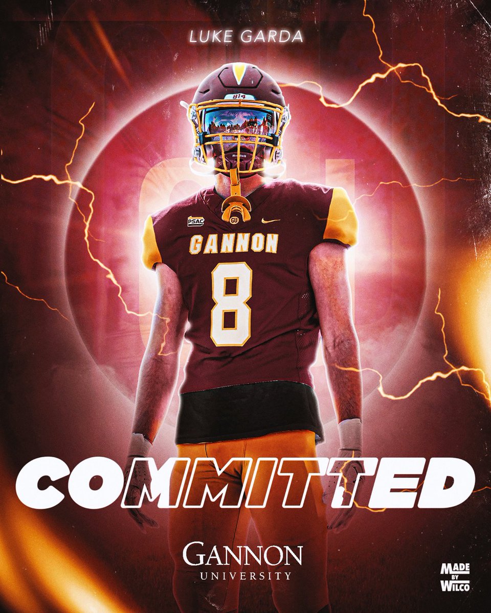 I am excited to announce that I will be continuing my academic and athletic career at Gannon University. I want to thank my family, friends, and coaches that have helped and supported me throughout the years. <a href="/FootballGannon/">Gannon Football</a> <a href="/ErikRaeburn/">Erik Raeburn</a> <a href="/Coach_TPearson/">Thomas Pearson</a> <a href="/AvonworthFB/">Avonworth Football</a> 
#AGTG