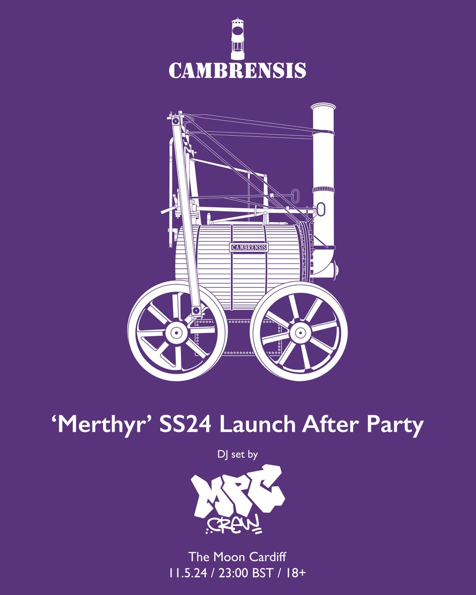 Cambrensis ‘Merthyr’ SS24 Launch Party - what a night this is gonna be cardiff, tickets available from 10/02/24 ☮️⭐️🍃