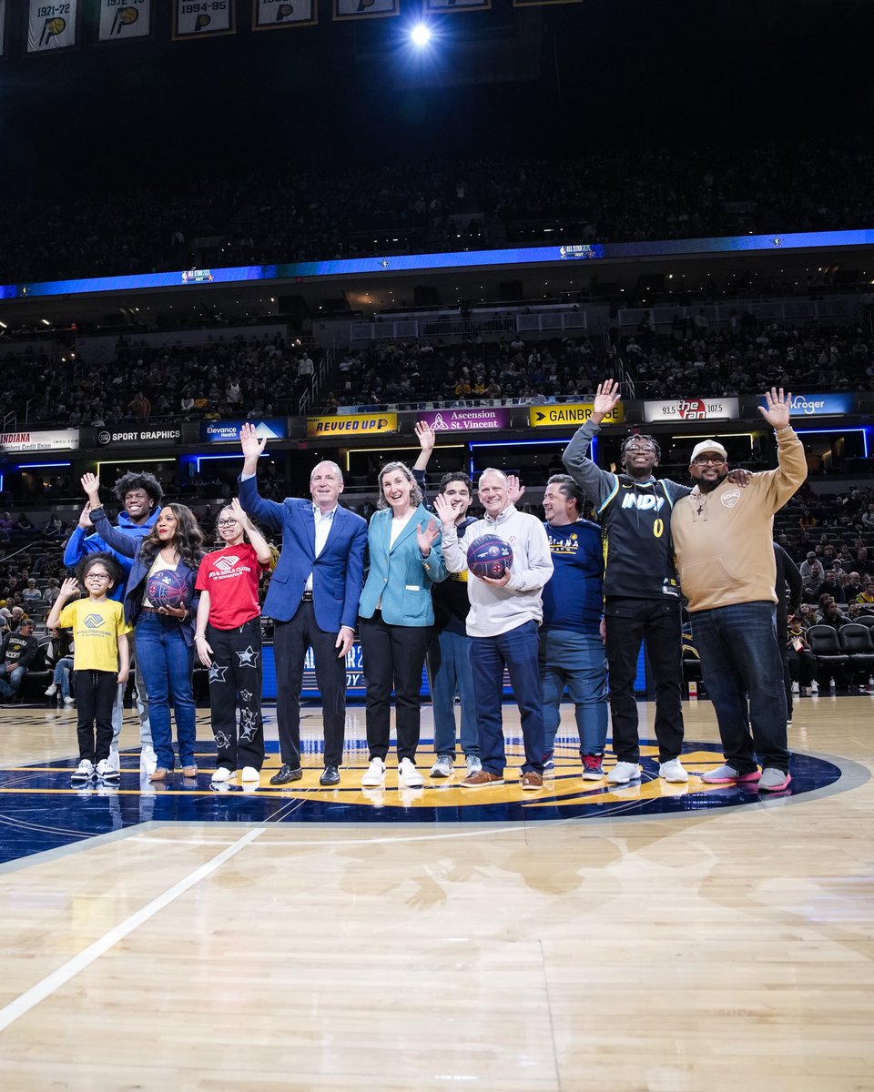 Excited to see our friends from @SOIndiana & @BGCINDY recognized at the @Pacers game! 🏀 We’ll see you at #NBAAllStar‼️