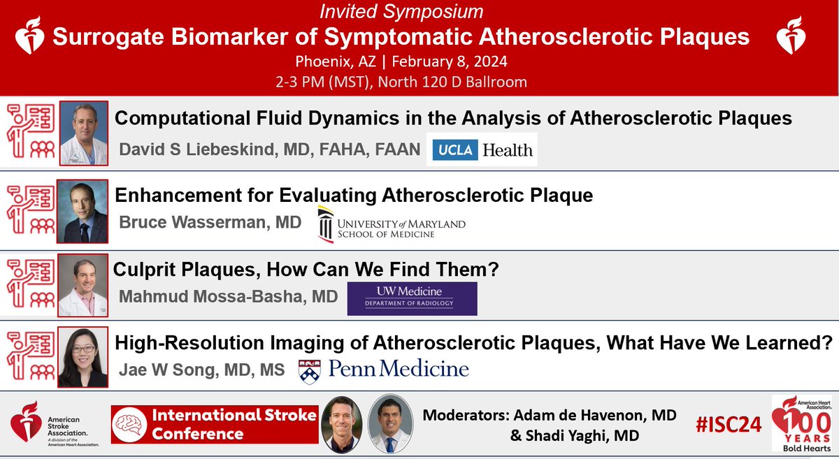 jsongmd's tweet photo. 📣ICAS Symposium at #ISC24 in Phoenix, AZ🌵!
Do you know how to image 🧲and detect symptomatic intracranial 🧠#atherosclerosis?
@StrokeAHA_ASA @AHAScience @dliebesk @WassermanBruce @mossabas @ShadiYaghi2 #stroke #VWI
🕑Date: Feb 8, 2-3 PM (MST)
🏜️Loc: North 120 D Ballroom https://t.co/Km5Jt2WnsB