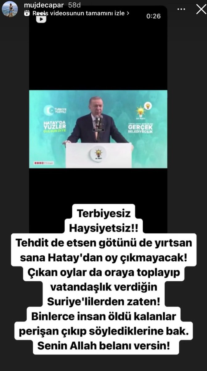 KumandanRte's tweet photo. Şehit cenazesinde Kılıçdaroğlu'na yumruk atan Osman amcayla alakalı bir paylaşımın altına ellerin dert görmesin Osman amca diye yorum yapan iş arkadaşımı çalıştığı şirketi etiketleyip şikayet etmişlerdi 2 saat içerisinde iş akdini fesih ettiler.
Ülkenin Cumhurbaşkanına haysiyetsiz diyen bu yaratık ile birlikte müdürlük yaptığı şirketini etiketleyip paylaşalım bakalım ne olacak ..
@mavi 

@EmniyetGM
@TC_icisleri
