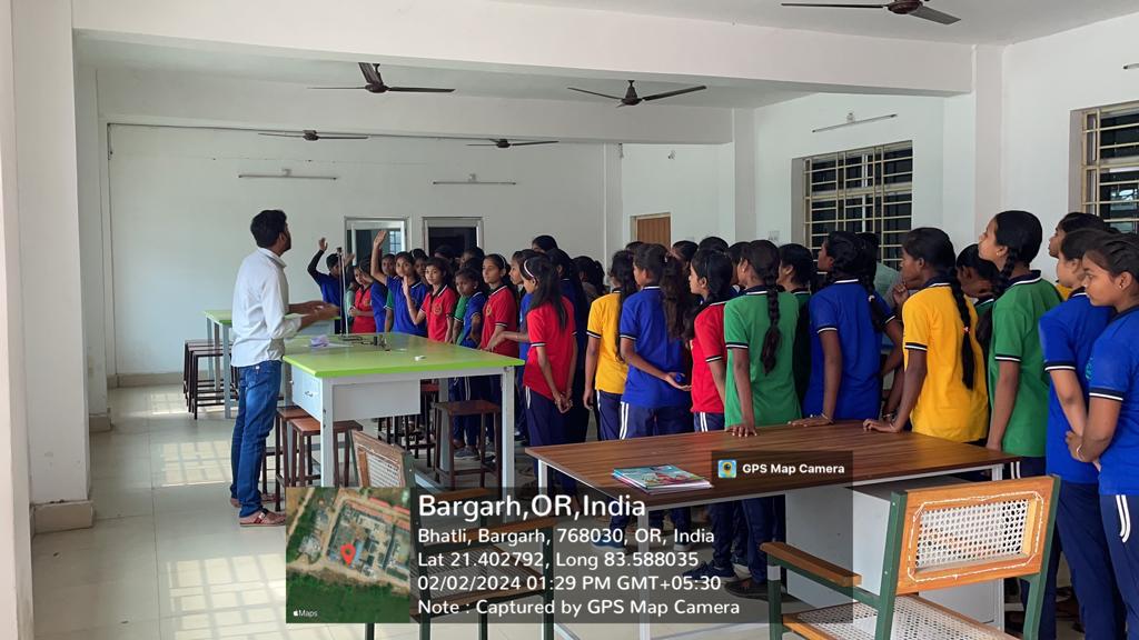 Exposure visit of Girls students at GP Bargarh