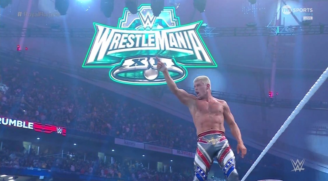 Virexiy's tweet photo. All wrestling fans with Cody Rhodes to finish the story. 

Woooaaaah 💣

 #WeWantCody https://t.co/GNkpcSpkWw