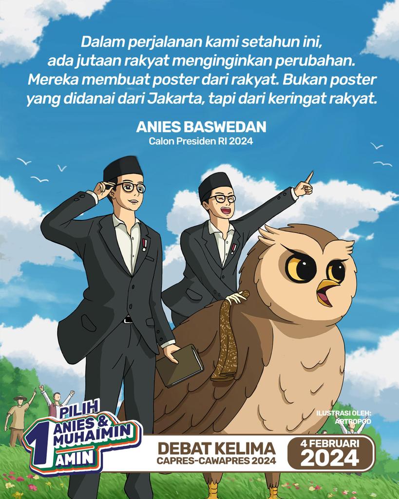 AMINkan untuk perubahan yang lebih baik.
#PerubahanPastiMenang #aminajadulu 
<a href="/cakimiNOW/">A Muhaimin Iskandar</a> <a href="/aniesbaswedan/">Anies Rasyid Baswedan</a>