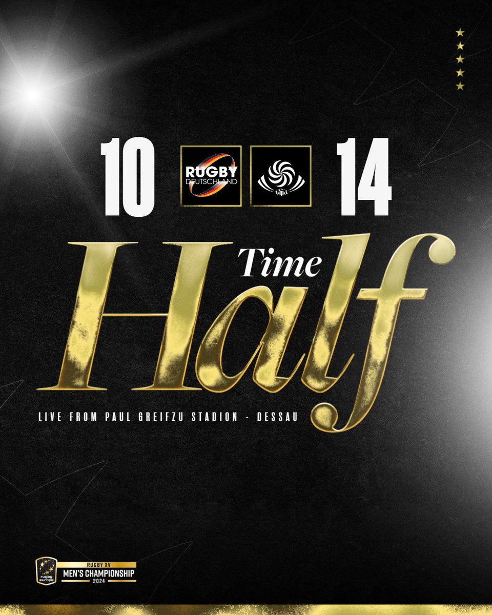 🇩🇪v🇬🇪 | Score after the first 40 minutes between <a href="/RugbyDeu/">Rugby Deutschland</a> and <a href="/GeorgianRugby/">Georgian Rugby</a>. 

#REC24 #GERvGEO

📺 Second half rugbyeurope.eu/competitions/m…