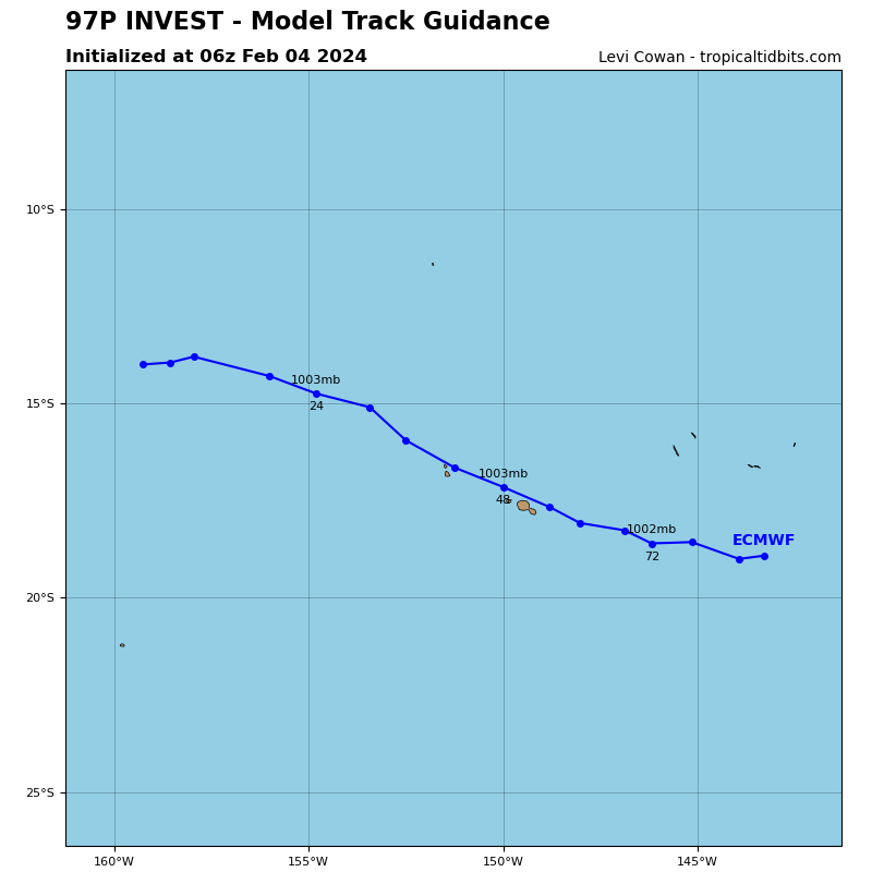LimWeather's tweet photo. Also to note #Invest97P is also here, expected to head ESE towards possible impacts in #Frenchpolynesia islands incl #Tahiti, #BoraBora, #Huahine, #Tahaa per model guidance
#tropicswx #Wxtwitter #Cyclone #Nat #CycloneNat #97P #Osai #CycloneOsai #Pita #CyclonePita #ECMWF #GFS https://t.co/HtSwDiPPRK