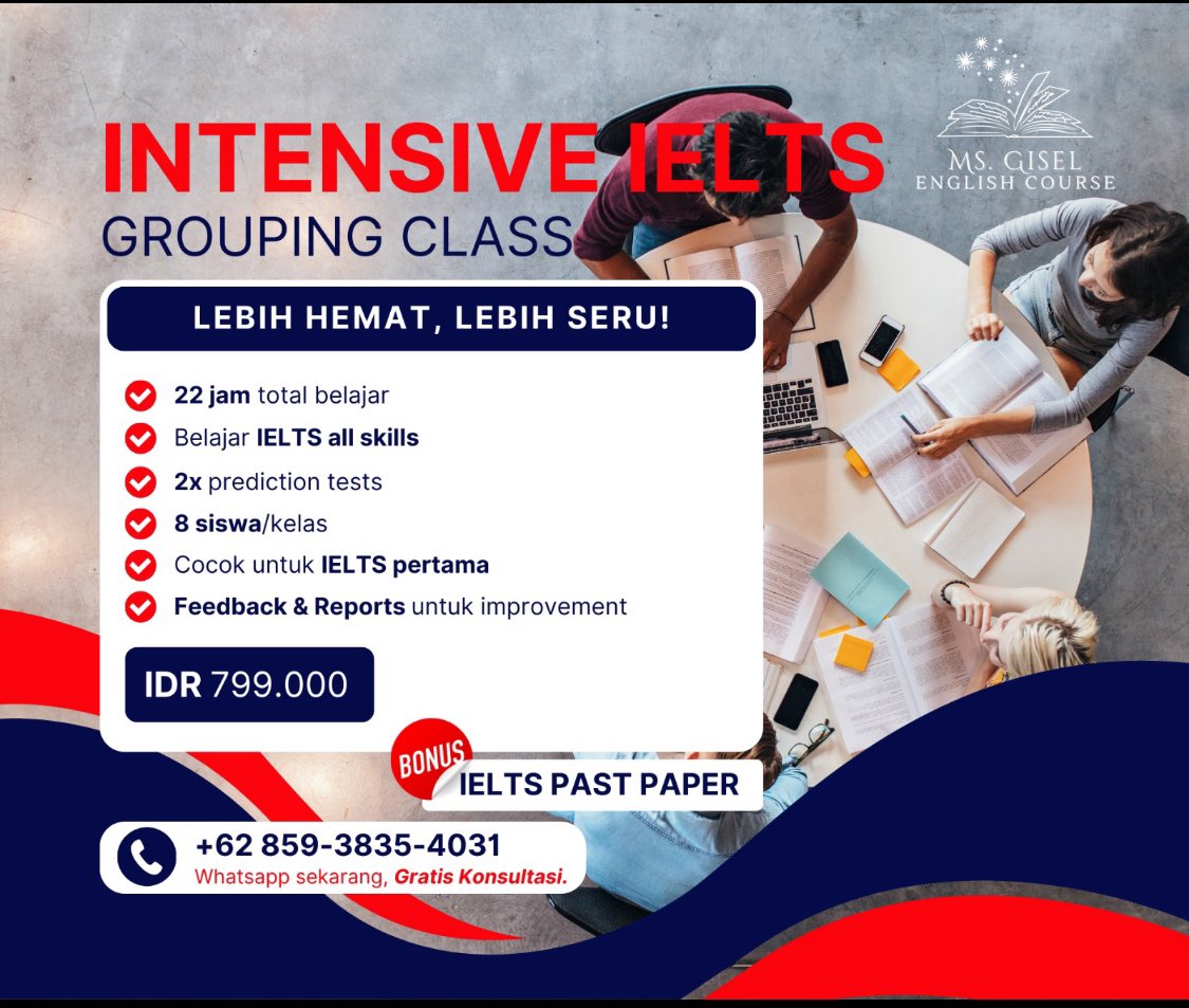 fanuelgisela's tweet photo. Halo guys, batch february dibuka lagi ya. Yuk yang mau daftar buruan. Australia Award Indonesia udh mulai open loh
IELTS BASIC CLASS
SABTU 19.00-21.00
Minggu 16.00-18.00
IELTS INTENSIVE CLASS
SABTU 13.30-15.30
MINGGU 10.00-12.00
#ieltsclass #ielts #belajarielts #lpdp https://t.co/QcME1G2E9k