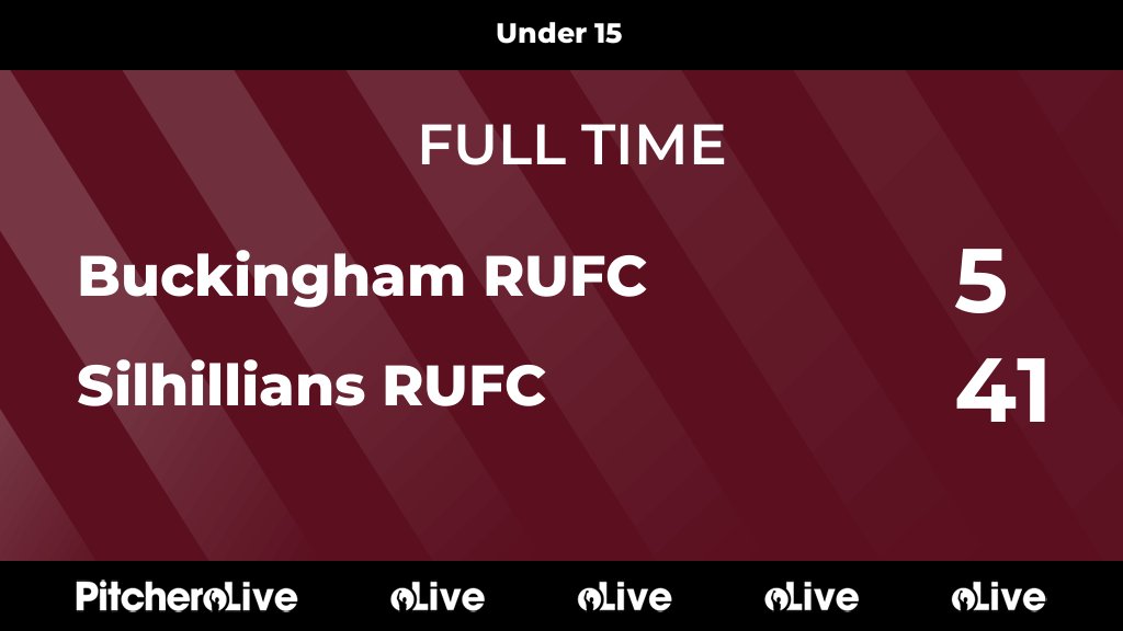 FULL TIME: Buckingham RUFC 5 - 41 Silhillians RUFC
#BUCSIL #Pitchero
silhillians.com/teams/6195/mat…