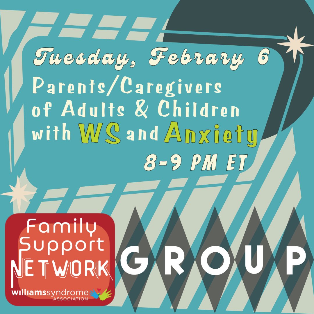 TheWSA's tweet photo. The WSA Family Support Network keeps a-rolling! Register at https://t.co/MEuueWDrBV
#williamssyndrome #williamssyndromeawareness #wsa #WSAFSN #WSAGroups https://t.co/SH0iZhZh1i