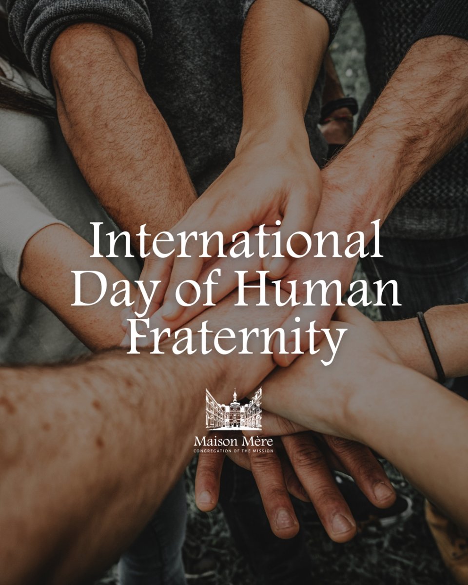 cmmaisonmere's tweet photo. Join #MaisonMère in commemorating the #InternationalDayOfHumanFraternity! 

Inspired by the spirit of #StVincentDePaul, our sacred space embraces the ideals of #unity and #compassion. 

Let's work towards a more just and fraternal future!

 #FamVin #CongregationOfTheMission https://t.co/WxSub3XCAC