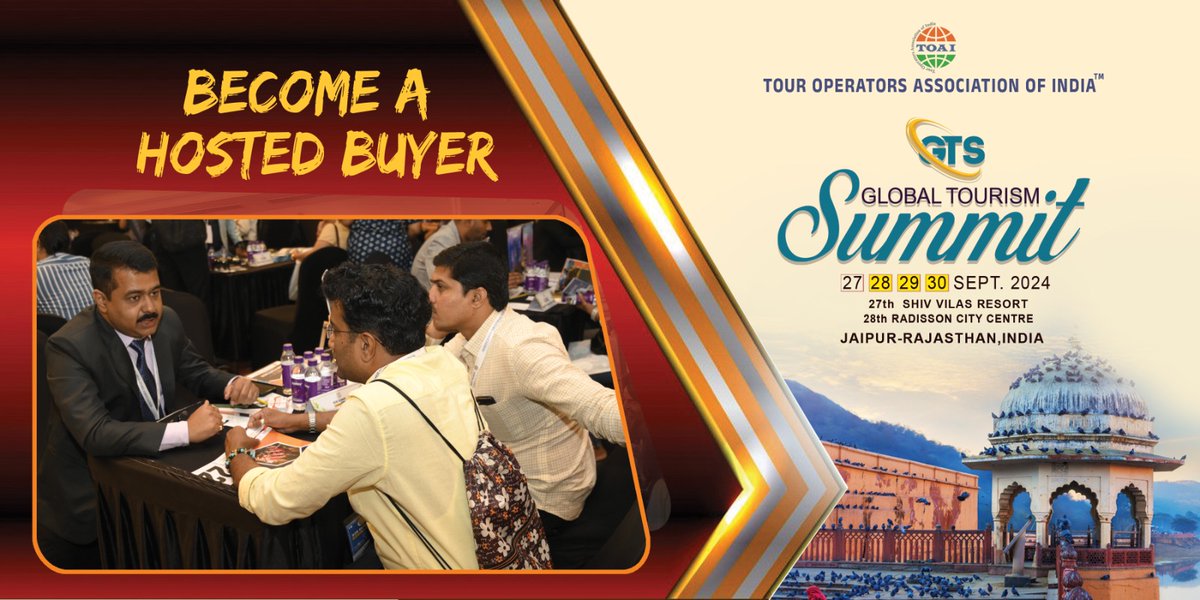 TravellerSquare's tweet image. #tourism #TourOperatorsAssociationofIndia
#TOAI