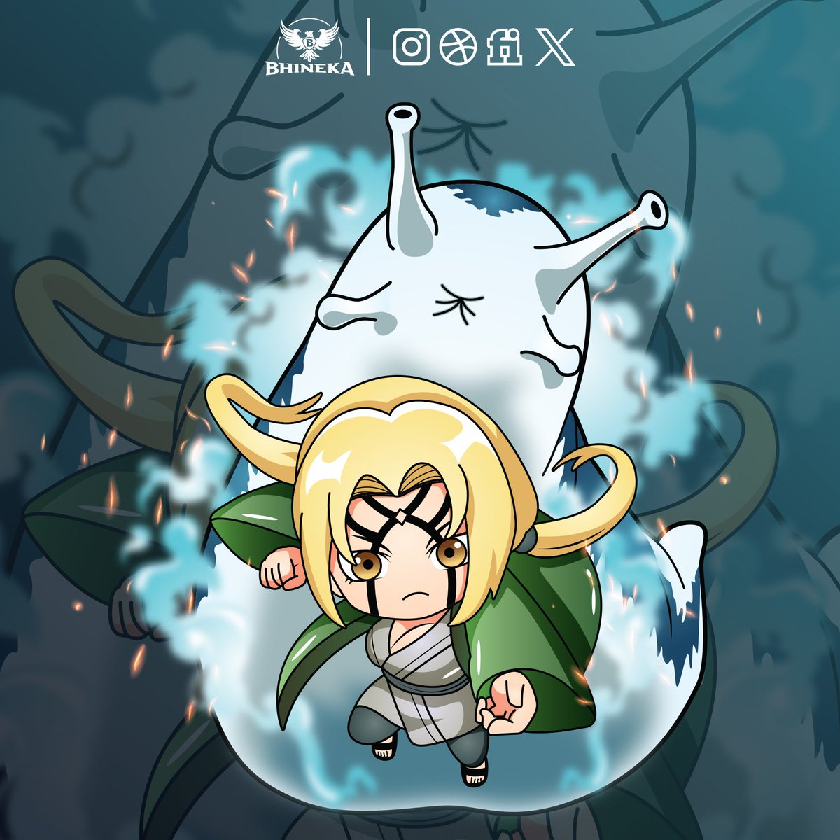 Tsunade
Open commission for custom designs  
Click link ⬇️ or DM 
fiverr.com/bhineka_

#cartoonart #cartoon #animetwt #illustrations #senju #illustrationartists #doodle #manga #doodles #design #vector #kyubi #narutofanart #hiruzen #anime #NARUTO #illustshare #hokage #tsunade