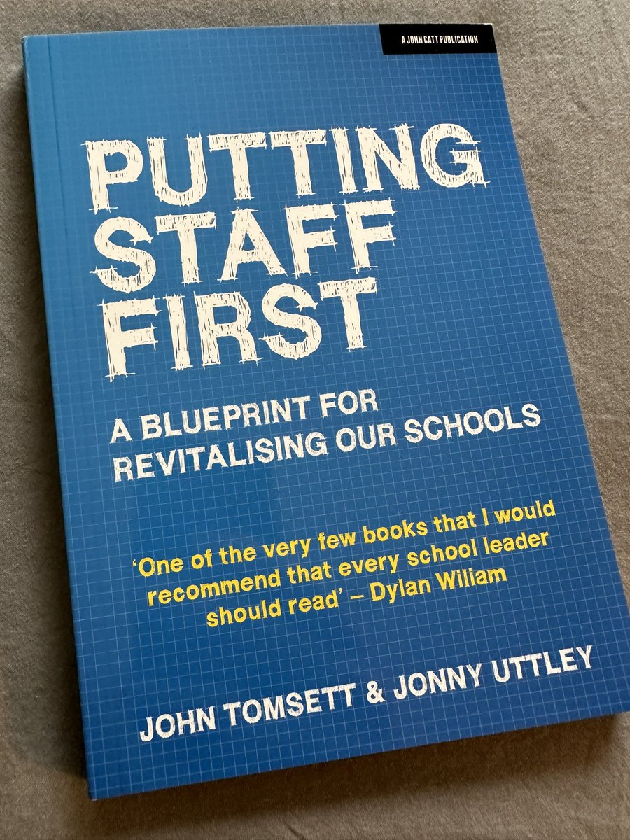 As we embark on an overhaul of our professional development, induction &amp; wellbeing programmes for 24/25, this recent arrival provides plenty of food for thought…

#PuttingStaffFirst <a href="/johntomsett/">John Tomsett</a> @JonnyUttley @JohnCattEd