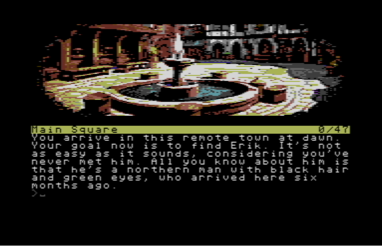 marcogiorgini's tweet photo. Nesterin Trail (my #C64 graphic/text #adventure game) is now not only available on its official itchio page (https://t.co/dWXNUyzEb4) but also (as buildable storytllr source code) on GitHub https://t.co/3aEbxmvghj (under a MIT licence) #8bit #interactivefiction #textadventuregame https://t.co/tqBOxKbrSl
