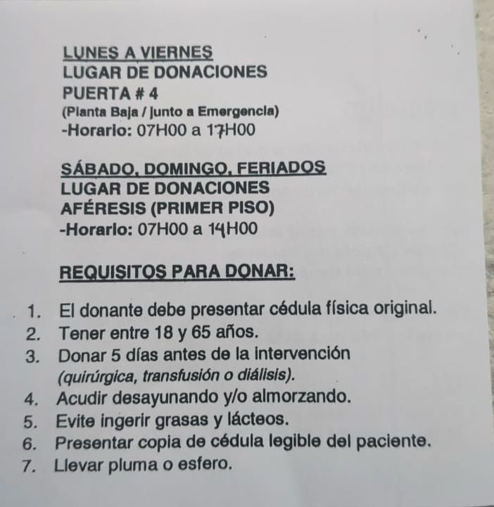 A todo el que pueda en serio le estaría muy agradecido. Mi padre, un ingeniero agrónomo que me crió entre campos de algodón y uno que otro de sandías, ya está en su último tramo de su viaje. Requiere transfusiones ya casi a diario. Si pudieras donar sería una bendición.