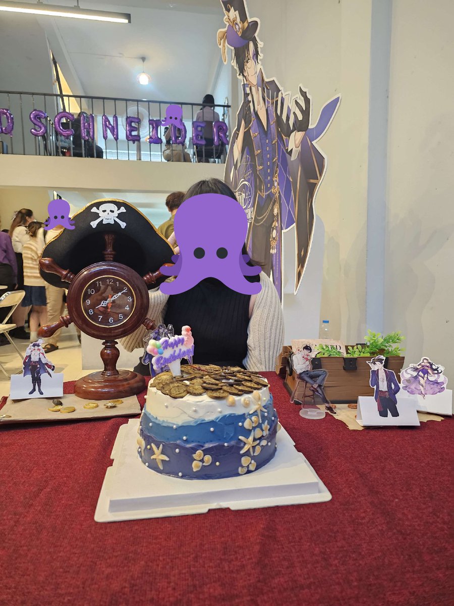 DeepSea_0802's tweet photo. ขอบคุณทุกๆท่านที่มาผจญภัยที่เรือของเราตลอด 3 วันนี้นะคะ หวังว่าทุกคนจะสนุกกับการผจญภัยของเราไม่มากก็น้อย หากผิดพลาดประการใด ต้องขออภัยมา ณ ที่นี้ด้วยนะคะ 🙇🏻 

ขอขอบคุณเค้กสุดสวยห์จากคุณ @neth_kung ด้วยค่ะ 💜

#TheWhisperCafe https://t.co/aLrlYLPIBC