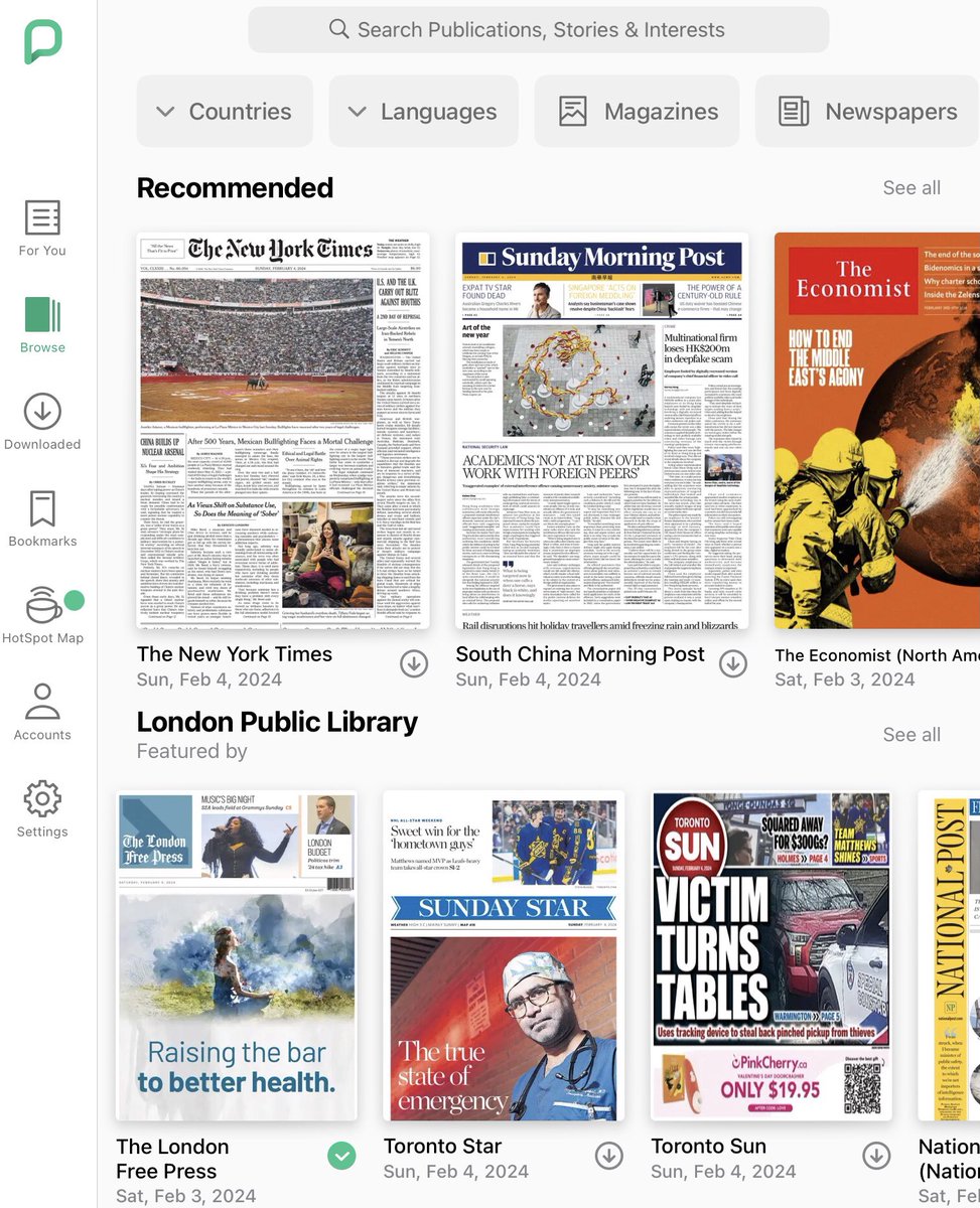 📰 Did you know that your London Public Library card gives you free access to daily newspapers and magazines from around the world, including The London Free Press and The New York Times? Get started using @PressReader now: pressreader.com/catalog
