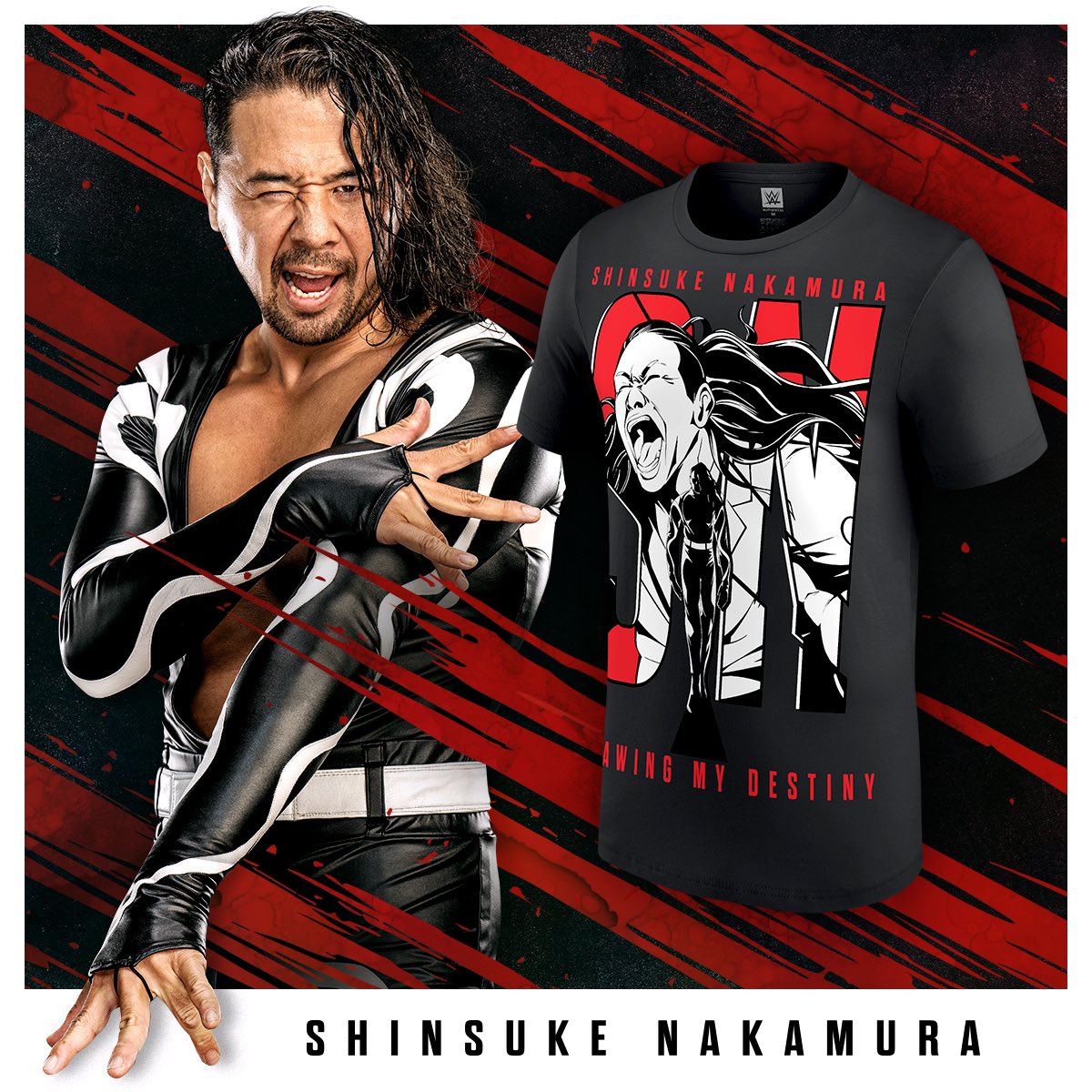 Le dernier t-shirt de @ShinsukeN est à se procurer maintenant sur WWE Euroshop ! ➡️ euroshop.wwe.com/fr/shinsuke-na…