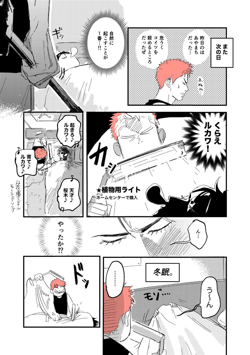 🦊🌸同棲漫画 🦊の起こし方(1/2)