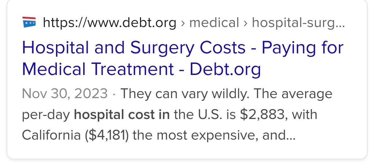 a_plush_tiger's tweet photo. @DoubleR3131 @WTNH Rather than making a "profit" from the debts (vast overcharging of the patients, e.g. $2000+ per day for a room), the hospitals agreed to take a payout that would cause them to break even - no profit for them, but also no loss. https://t.co/FRcLJJNreW