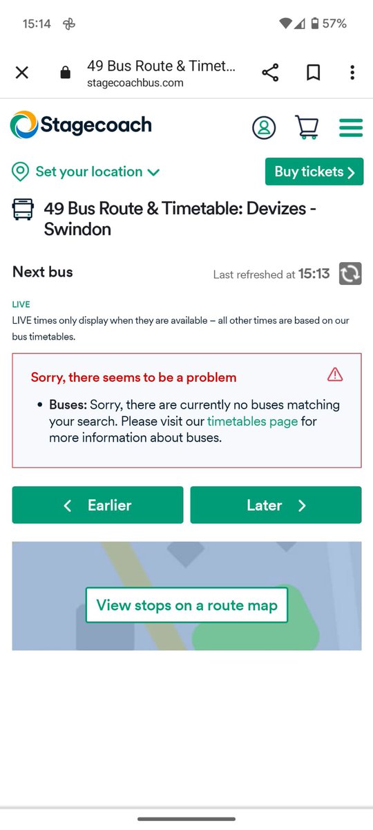 nuttynikdee's tweet photo. @Stagecoach_West hi is the 49 bus not running today? 
Please advise as I need to catch the 5.05pm from Devizes to Swindon 
Thanks https://t.co/SVityHnXD2