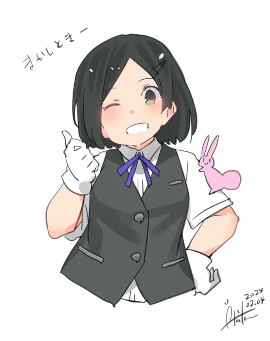 黒潮『うちに任しときー!』#艦これ #黒潮#艦これ版深夜の真剣お絵描き60分一本勝負#艦これ版真剣お絵描き60分一本勝負_20240204 