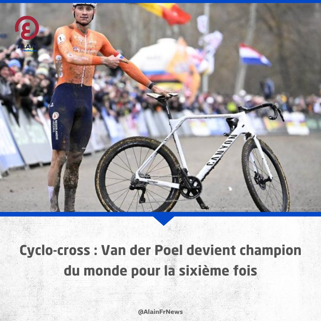 AlainFrNews's tweet image. Et de six. Ce dimanche, #Mathier van der Poel a remporté son sixième titre mondial sur le circuit Tchèque de Tabor

#cyclisme
#TesYeuxSurLeMonde