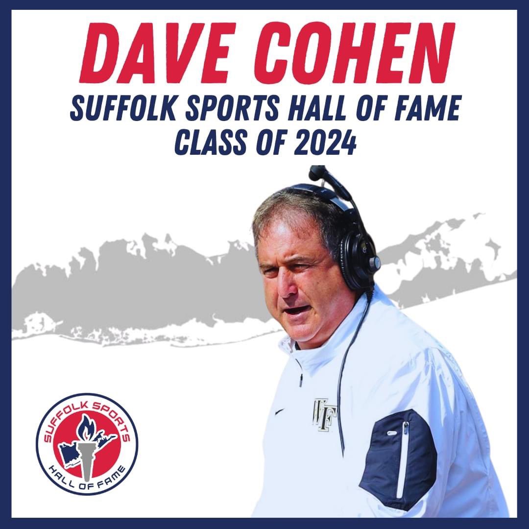 🌟 2024 HOF INDUCTEES: @CoachCohenWake is a Commack native who has coached college football for nearly 40 years and is the associate head coach at Wake Forest. We are looking forward to inducting Coach Cohen into the @SuffolkHOF this spring! 🏈