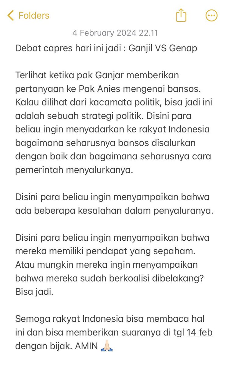 faizahfzi's tweet photo. Debat capres hari ini jadi : Ganjil VS Genap https://t.co/WlJBp3aCkn
