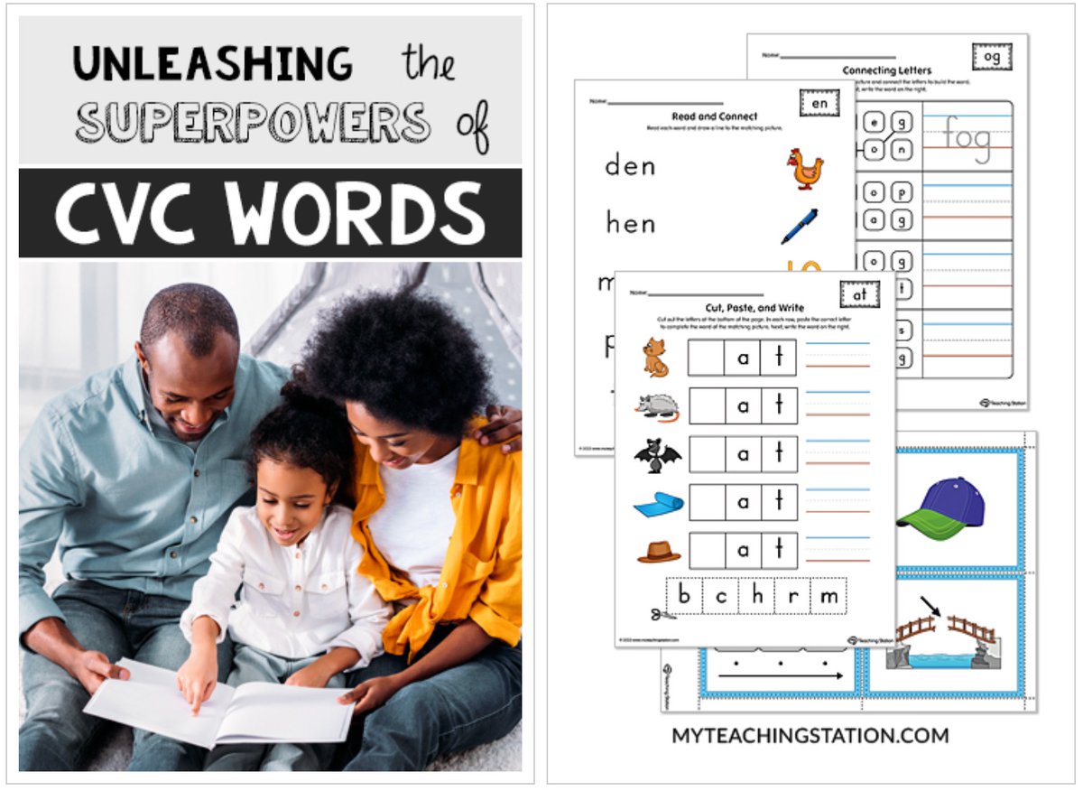 MyTeaching's tweet image. Calling all Superhero Parents and Teachers! Unleash the Power of CVC Words in Your Child's Learning Journey! #MyTeaching myteachingstation.com/images/Article…