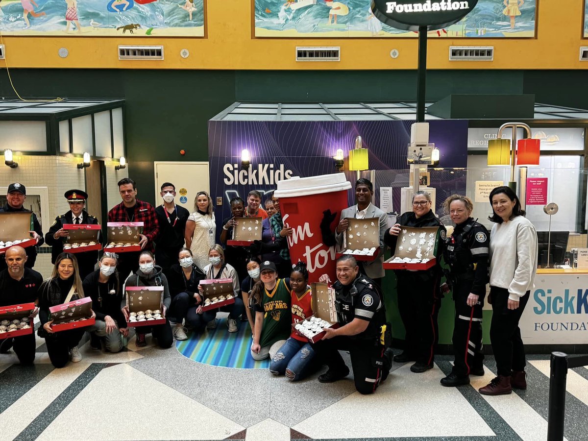 Today is the last day to buy one of the limited edition <a href="/TimHortons/">Tim Hortons</a> Special Olympics 🍩. Designed by an athlete with all proceeds supporting <a href="/SOOntario/">Special Olympics Ontario</a>! <a href="/LETRToronto/">Law Enforcement Torch Run - Toronto</a> <a href="/TorontoPolice/">Toronto Police</a> dropped off 🍩s for all our <a href="/sickkids/">SickKids Foundation</a> ED staff and they are delicious 🤤. Buy one today to support!