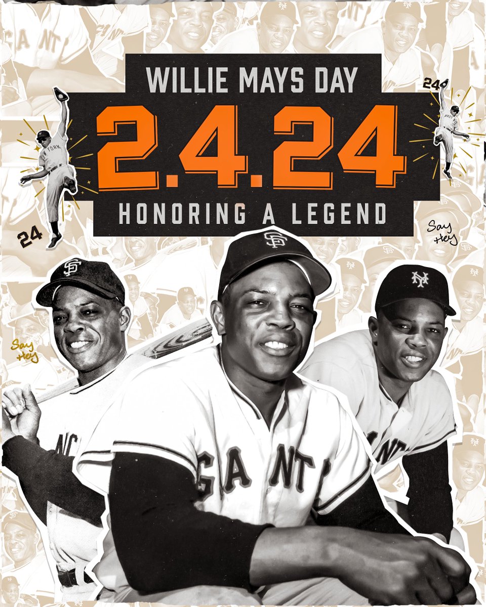 Forever Giant. Baseball legend. GOAT. Happy Willie Mays Day 🐐