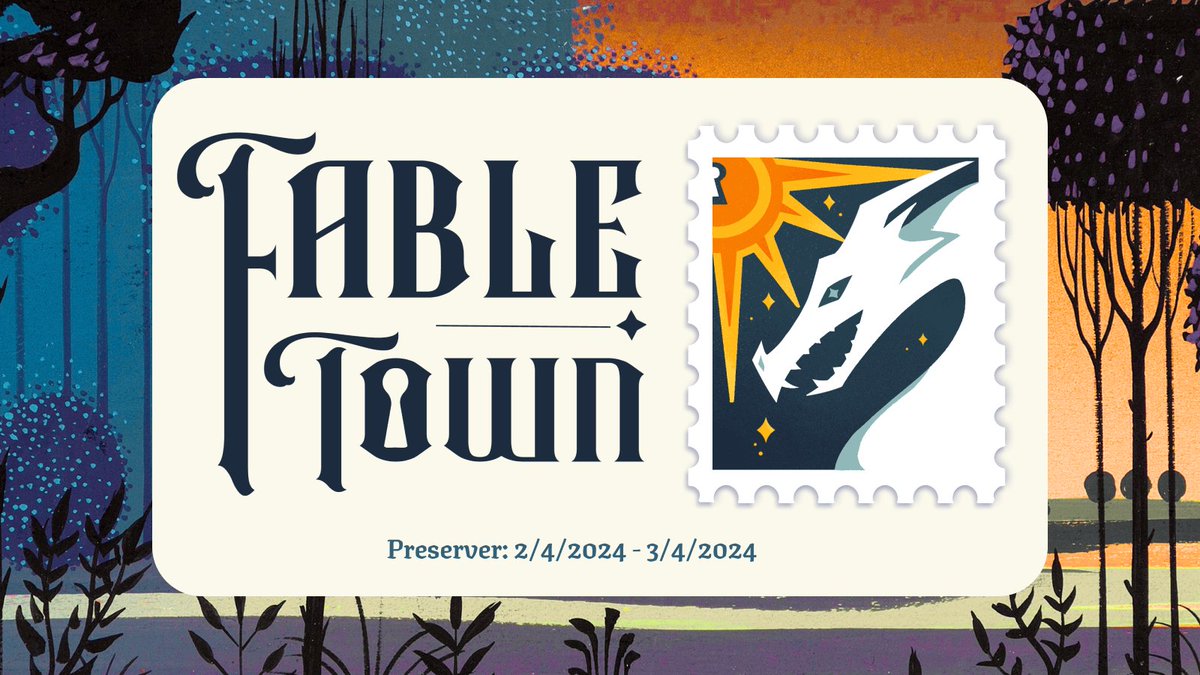 Fabletown_rp's tweet photo. Fabletown's Preserver is officially open! 🦄✨

✧ Discord Link: https://t.co/zjMA0WBJbh
✧ Preserver Dates: 2/4/24 - 3/4/24 https://t.co/4xsF7IY7XG