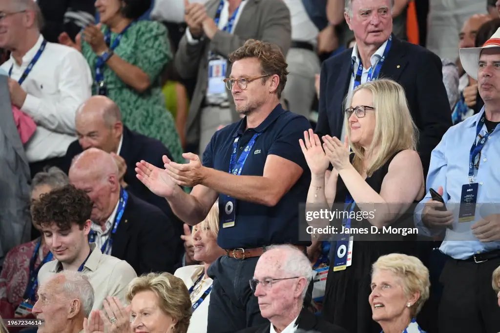 Simon Baker at the 2024 Australian Open
