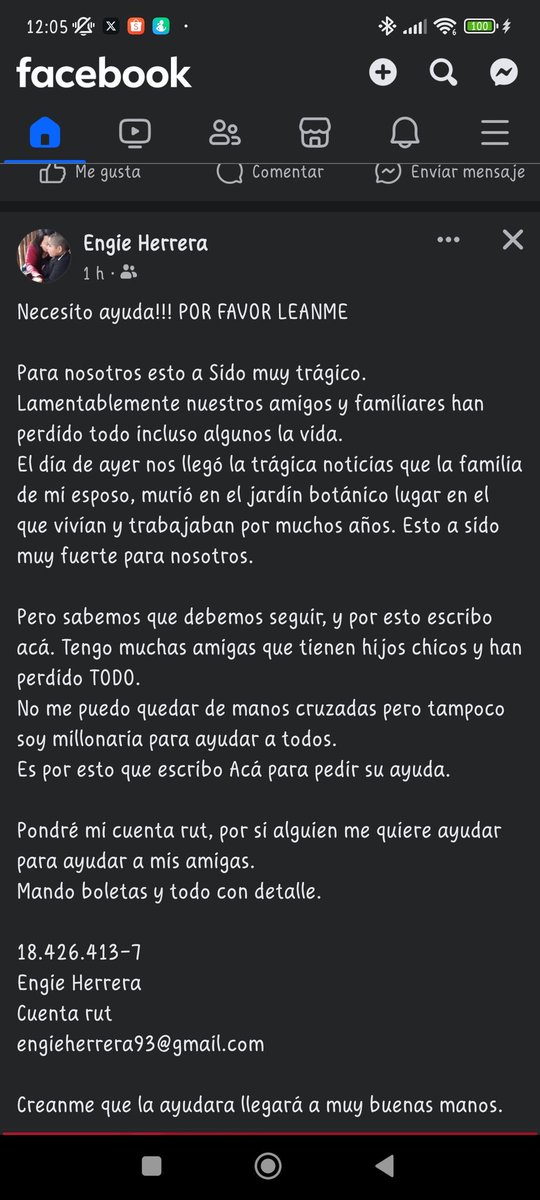 Crespafernandez's tweet photo. Si quieren ayudar de manera directa a las familias, lo están pasando muy mal @ContigoCHV @meganoticiascl @TVN @Nayafacilx @canal13 @BuenosDiasTVN y compartir la publicación también ayuda muchas gracias 🙏🙏 https://t.co/jHKbVERH5P