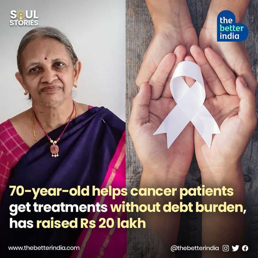 'Cancer treatment is expensive. And before you succumb to the disease, you succumb to your negative thoughts,' says Durga Gopal,a 71-year-old Delhi resident who survived cancer twice and had to spend several lakhs on her treatment.

 #cancerfree #heroesofhumanity #womenwhoinspire
