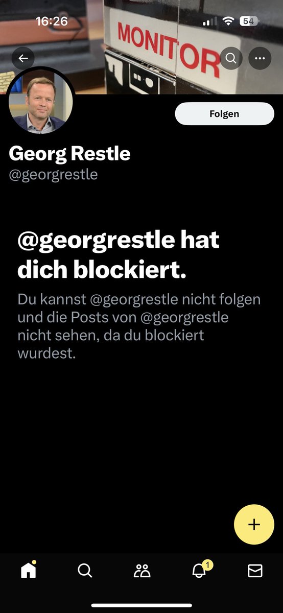 Zufällig bemerkt😂 Da ich, meines Wissens nach, nie etwas von ihm oder über ihn kommentiert habe, bleibt wohl nur die gute, alte Kontaktschuld. Den Kontakt verweigern, aber von meinem monatlichen Beitrag gut leben. Doppelmoral at it’s best.