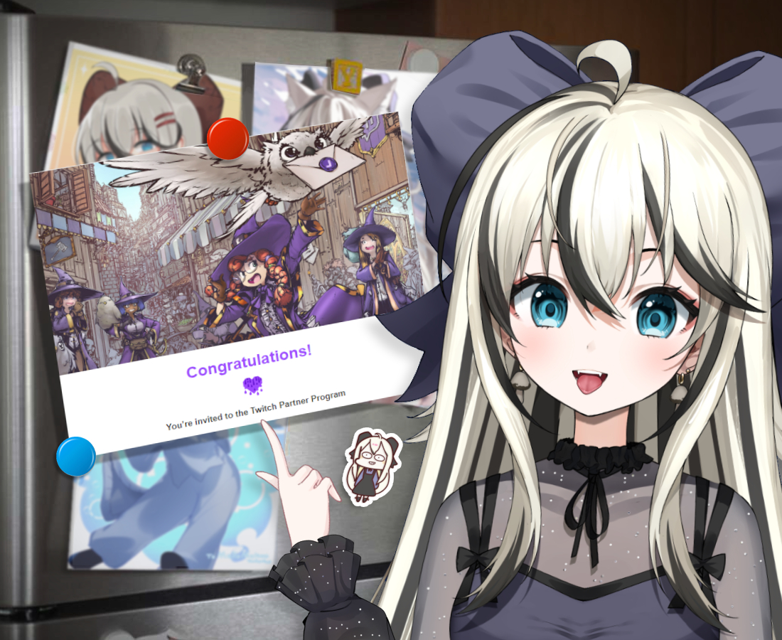 Guess who finally did something refrigerator worthy? 😙

We're Twitch Partnered now bby and gonna party it up together on stream tonight😎✨