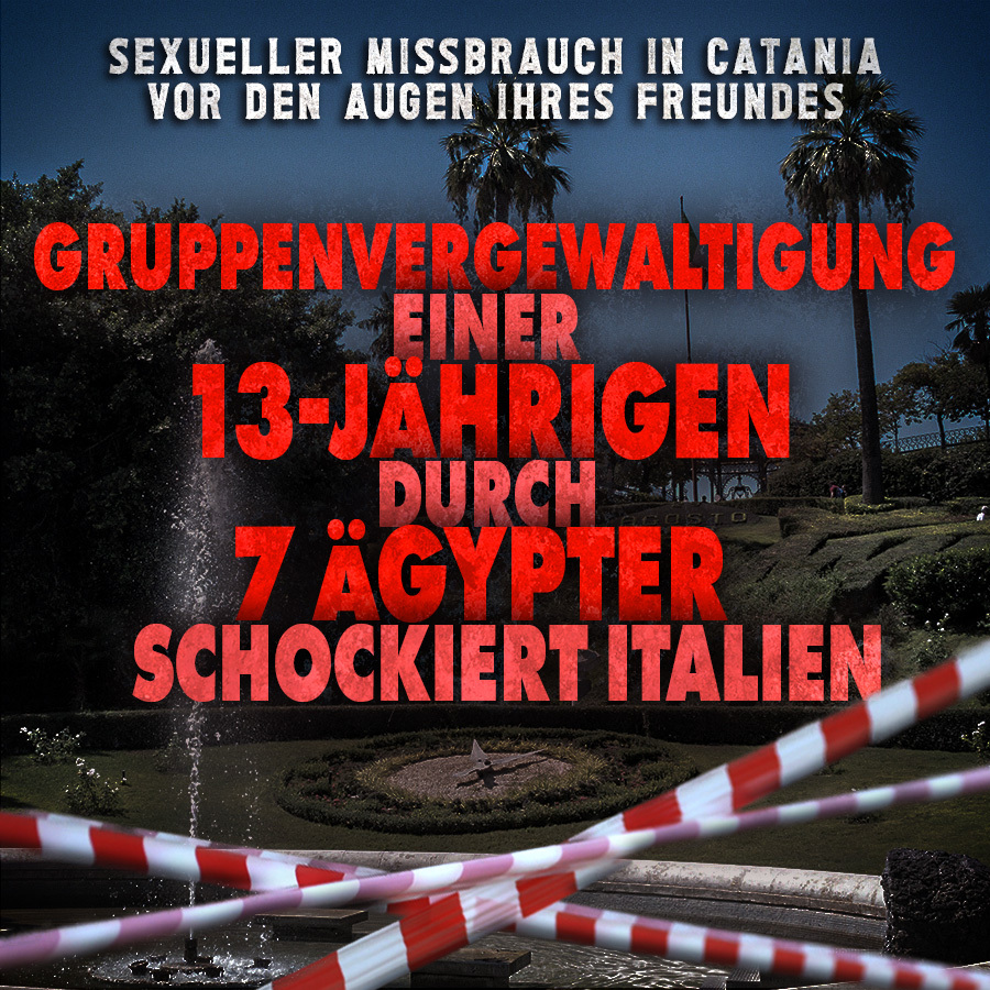 In Italien ist es zu einer Gruppenvergewaltigung gekommen, die das Land schockiert. 7 Ägypter sollen in Catania eine 13-Jährige sexuell missbraucht haben, während ihr Freund bewegungsunfähig gemacht wurde und dabei zusehen musste. Vize-Ministerpräsident Matteo Salvini fordert