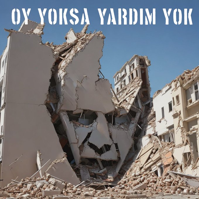 " Oy yoksa yardım yok ! "  
Unutma  Unutturma