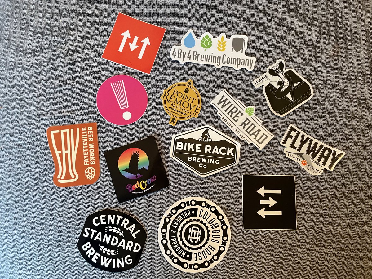 AlyssaOrange's tweet photo. The stickers I collected from #FrostFest Saturday.
Always a great time! @FossilCoveBrew https://t.co/iWpFu4RKtx