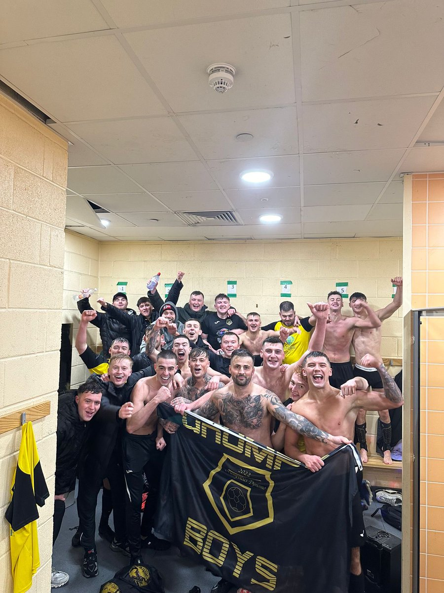 Drumpy 2 - 2 Pather 8-7 on pens Goals from: @Daniel_Zekaj11 @KeenanMcVeyyy A 95th minute equaliser from Keenan to take it to pens where the boys made no mistake in securing a place in the last 8. MTD💛