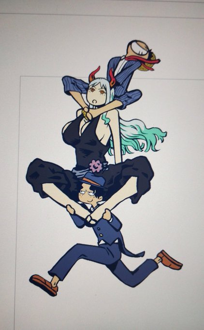 描きかけのヤマト放置して、落書きルヤマエー概念デートWIP 