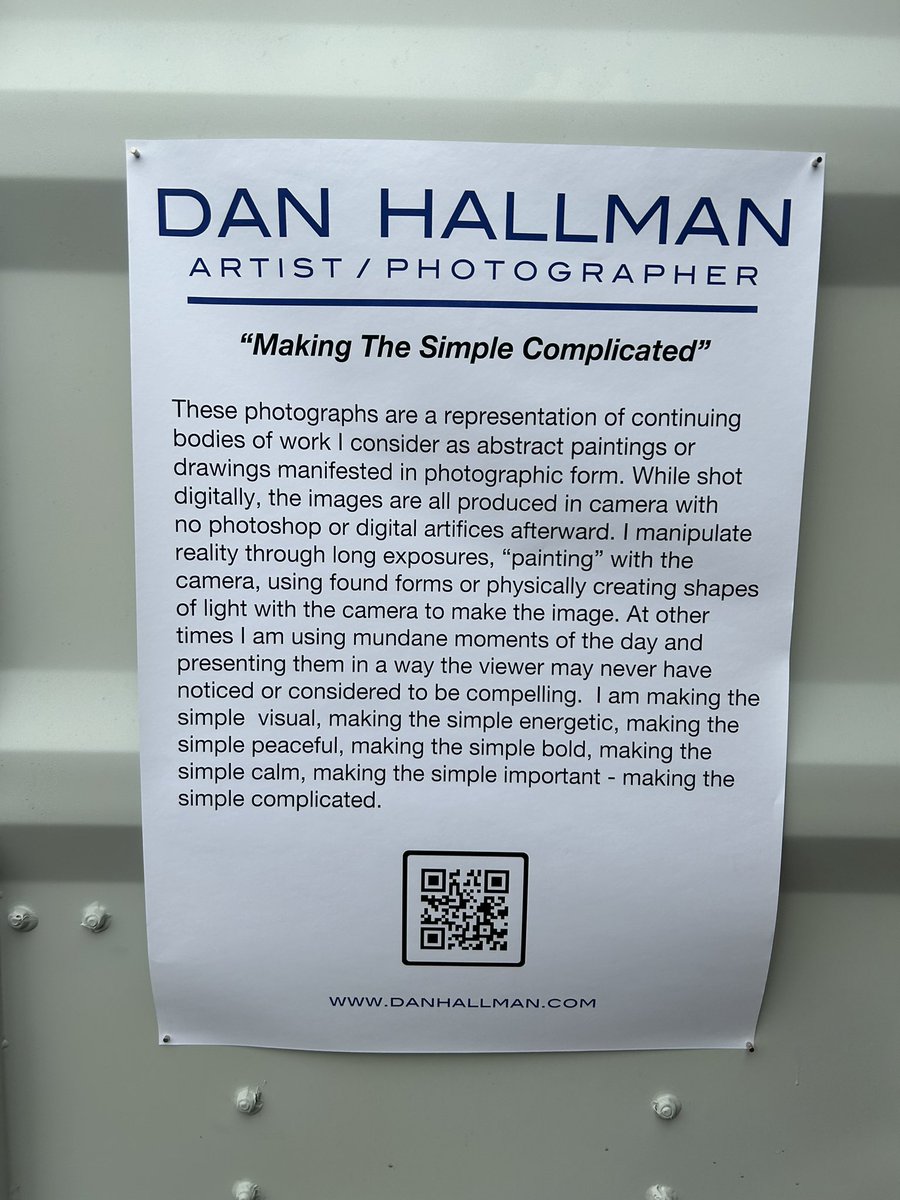 FrancesLanitou's tweet photo. #DutchDays #RotterdamPhoto Congrats @danhallman AMAZING ART!
As you say “… using mundane moments of the day and presenting them in a way the viewer may never have seen or considered to be beautiful”. 
Here with your beautiful #interpretations of #TheSimple yet #Complicated https://t.co/Vp2ytkFpSh