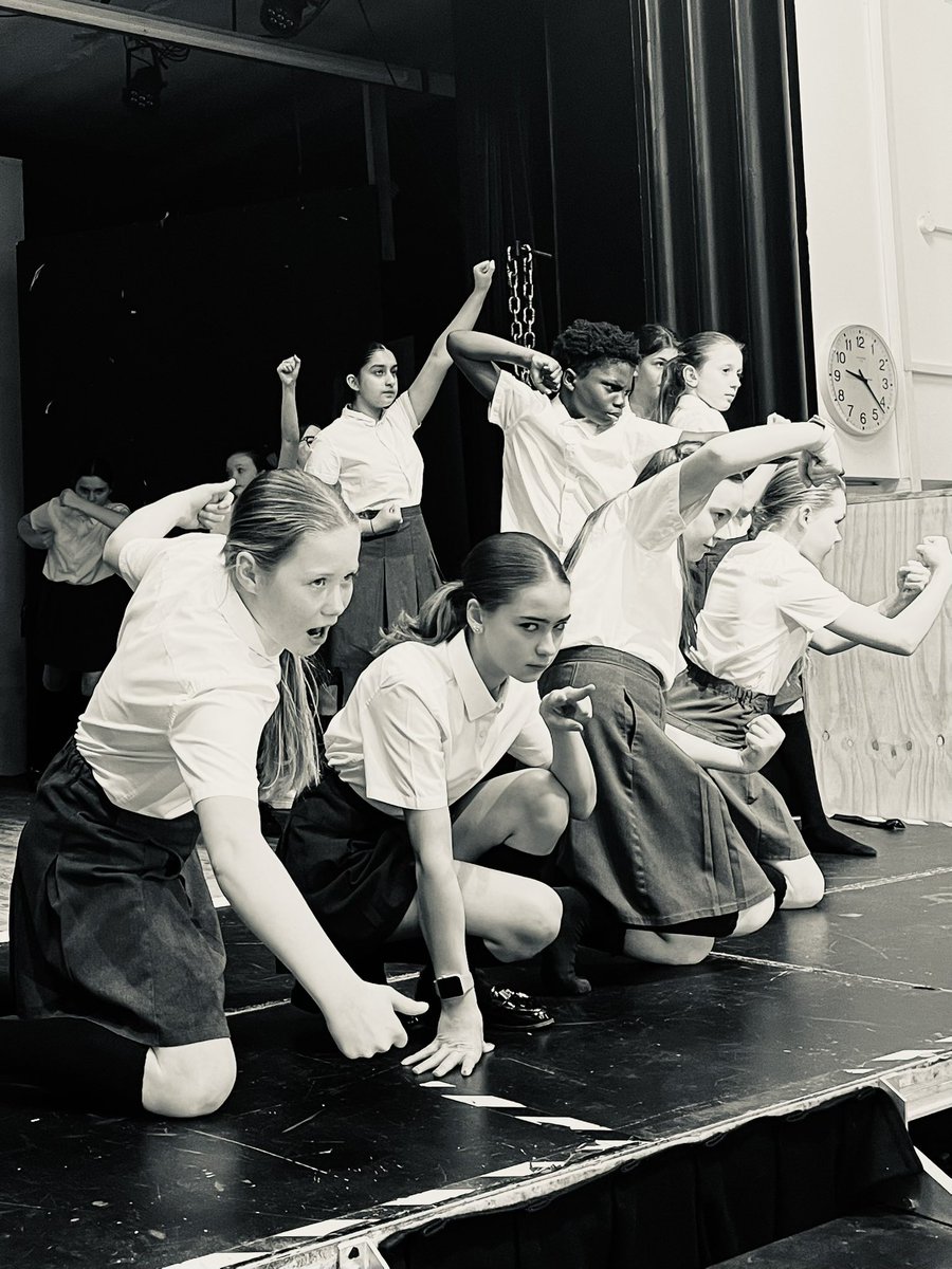 RCS_PA's tweet photo. Sunday tech rehearsals today and our @ReddenCourt #revoltingchildren are almost ready for you. Only a few tickets left on ParentPay for Tuesday and Wednesday, Thursday is SOLD OUT. #matilda2024 #MatildaJr https://t.co/VKRCv4fPqR
