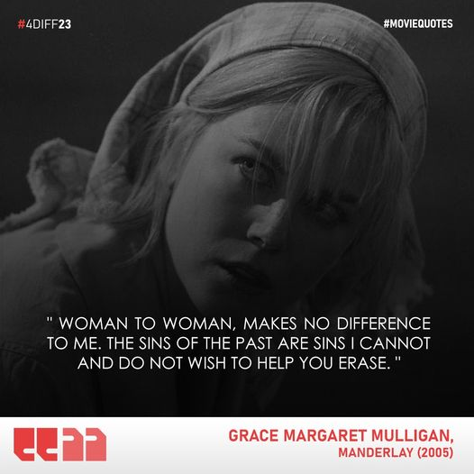 4D_FilmFest's tweet photo. "Woman to woman, makes no difference to me. The sins of the past are sins I cannot and do not wish to help you erase."
#brycedallashoward #Manderlay #LarsvonTrier #BryceDallasHoward #IsaachDeBankolé #DannyGlover #willemdaffoe #fdiff2024 #fdiff https://t.co/1H4Cn7Wa2n