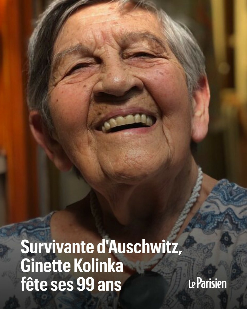 L’ancienne déportée Ginette Kolinka, qui fête ses 99 ans ce dimanche, a refusé pendant plus de cinquante ans d’évoquer son passé : elle multiplie aujourd'hui les interventions dans les écoles.

Une formidable bande dessinée raconte cet incroyable destin
➡️ l.leparisien.fr/Brsv