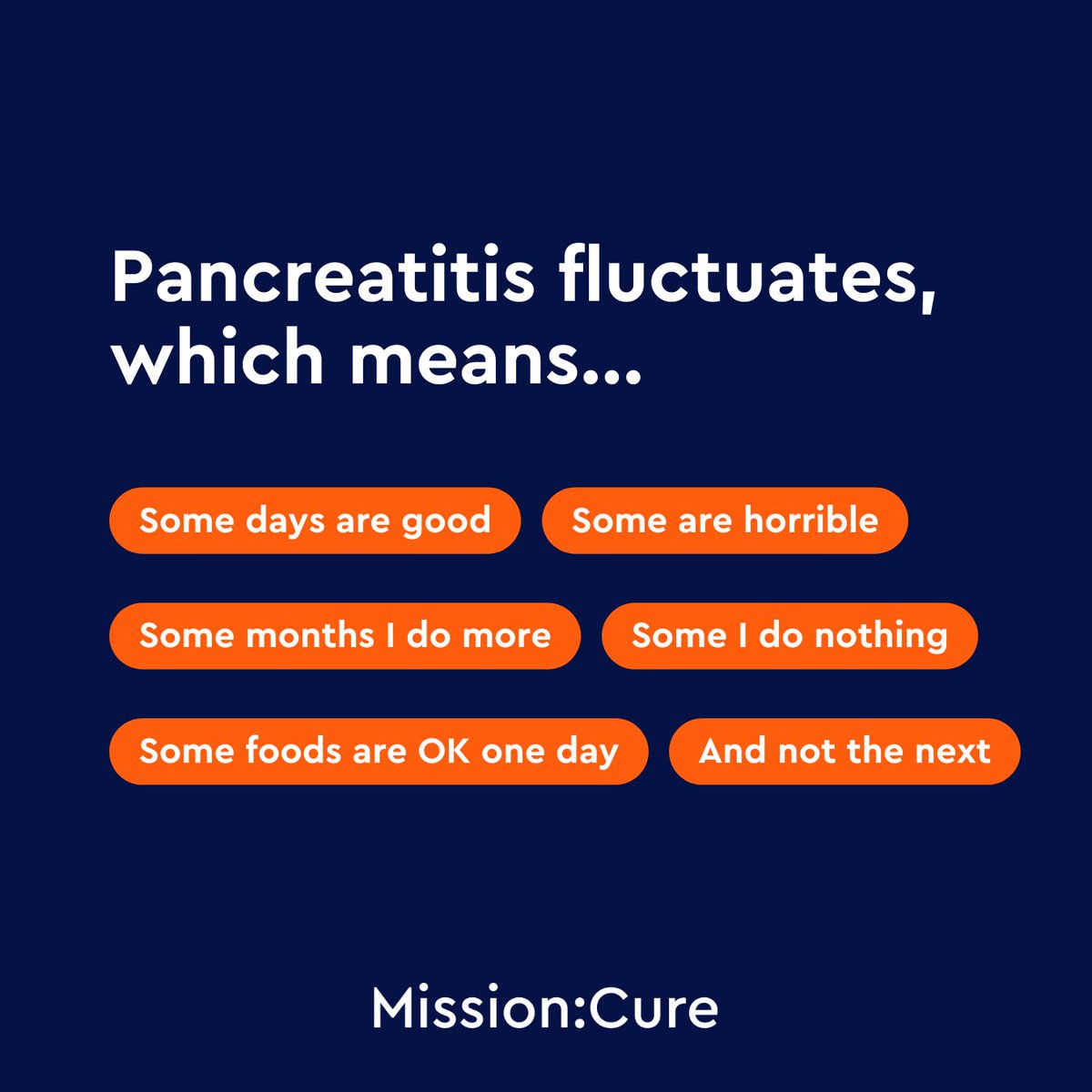 Life can be unpredictable when you have an unpredictable #pancreas. Remember, it's okay when your daily, monthly, and even yearly needs change. What's most important is taking care of your body and doing what's best for you. 💙