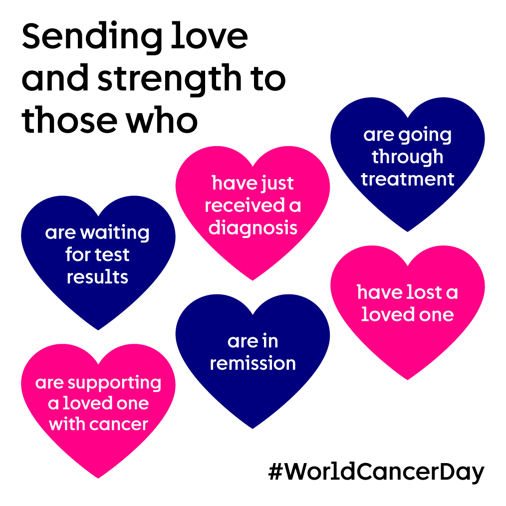 Today is #WorldCancerDay, so we’re sending love and strength to everyone affected by cancer ❤️ You’re not alone. If you need support, why not join our online Cancer Chat, a safe place where you can connect with others 👉 cruk.ink/3Srsq6o